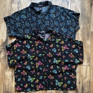 Crop Top Button Up Shirts!